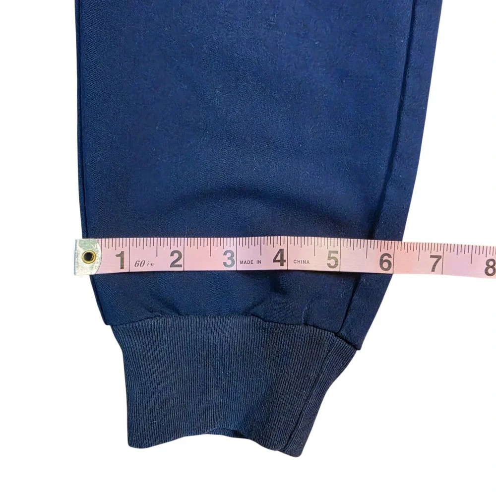 FIGS Zamora High Waisted Jogger Scrub Pant Navy Blue XS Tall Technical Coll‎